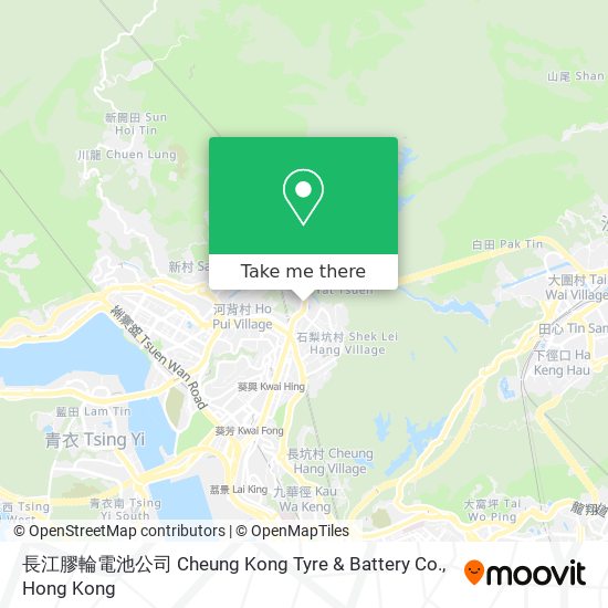 長江膠輪電池公司 Cheung Kong Tyre & Battery Co. map