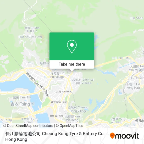 長江膠輪電池公司 Cheung Kong Tyre & Battery Co. map