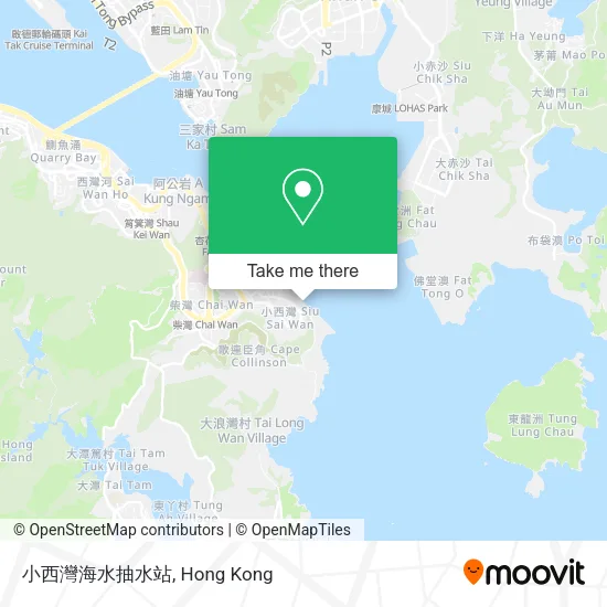 小西灣海水抽水站 map