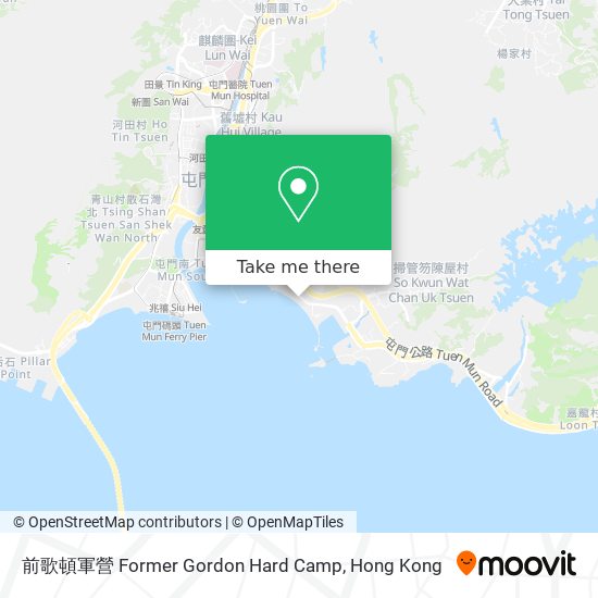 前歌頓軍營 Former Gordon Hard Camp map