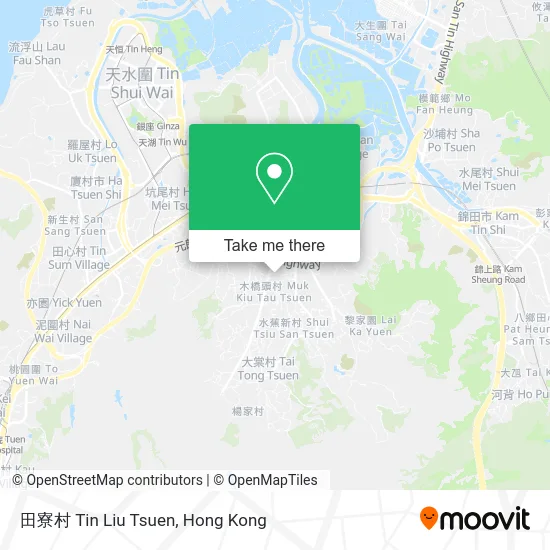 田寮村 Tin Liu Tsuen map