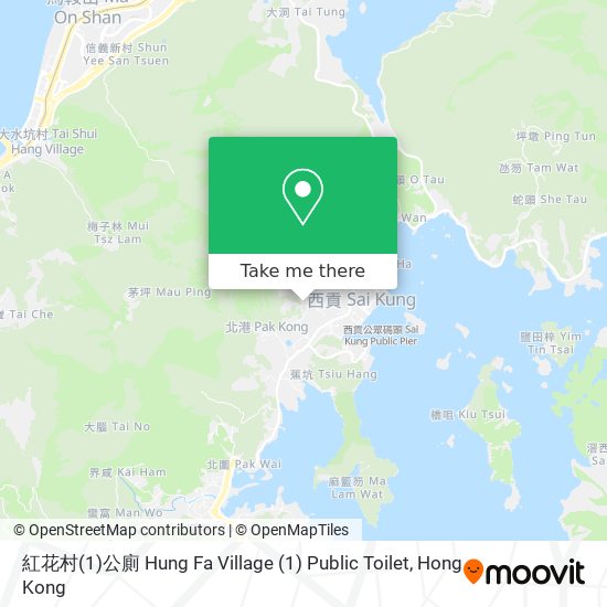 紅花村(1)公廁 Hung Fa Village (1) Public Toilet map