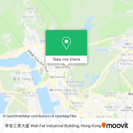 華發工業大廈 Wah Fat Industrial Building map