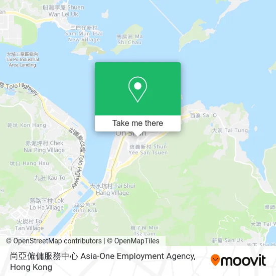 尚亞僱傭服務中心 Asia-One Employment Agency map