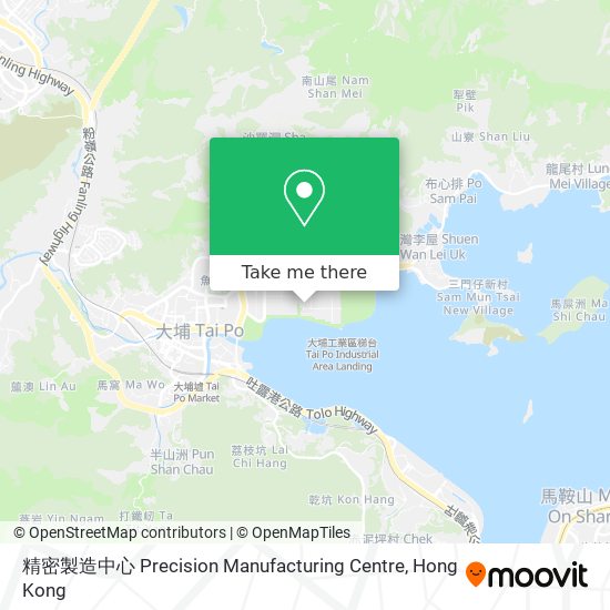 精密製造中心 Precision Manufacturing Centre map