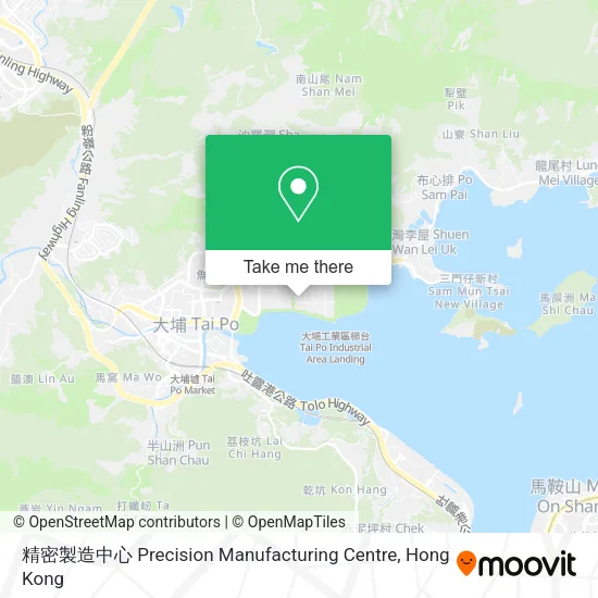 精密製造中心 Precision Manufacturing Centre map