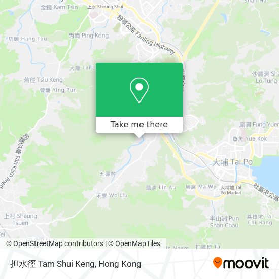 担水徑 Tam Shui Keng map