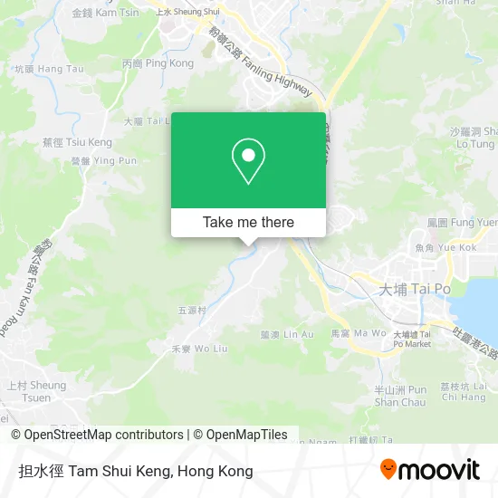 担水徑 Tam Shui Keng map