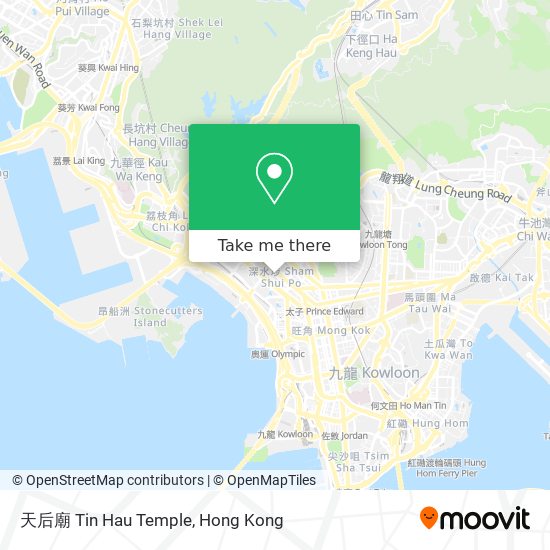 天后廟 Tin Hau Temple map