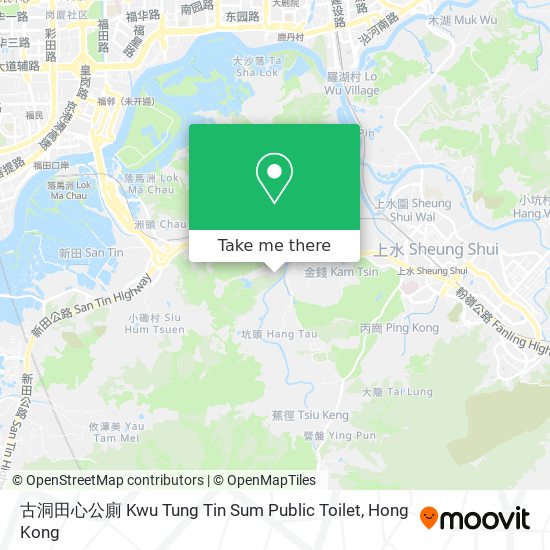 古洞田心公廁 Kwu Tung Tin Sum Public Toilet map