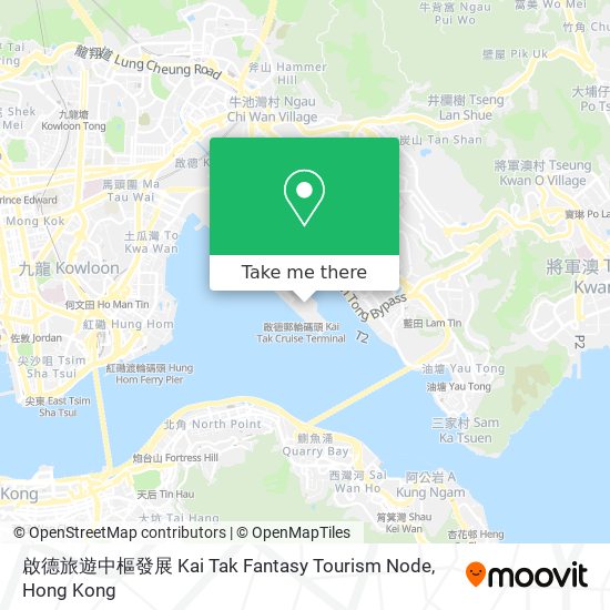 啟德旅遊中樞發展 Kai Tak Fantasy Tourism Node map