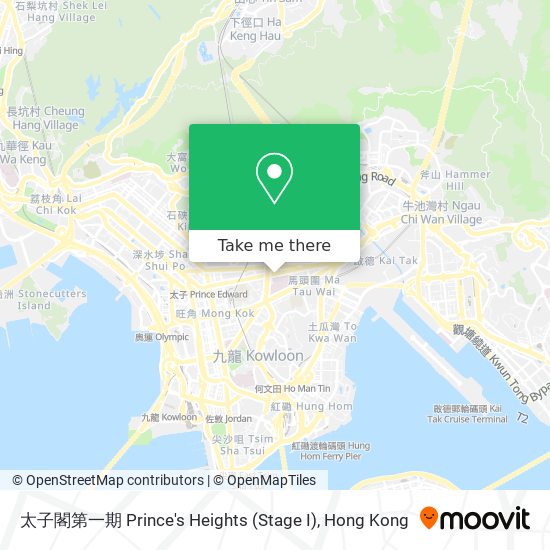 太子閣第一期 Prince's Heights (Stage I) map