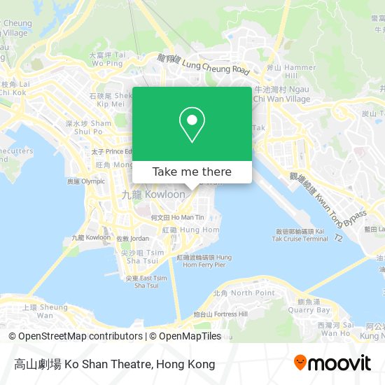 高山劇場 Ko Shan Theatre map