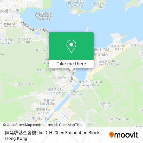 陳廷驊基金會樓 the D. H. Chen Foundation Block地圖