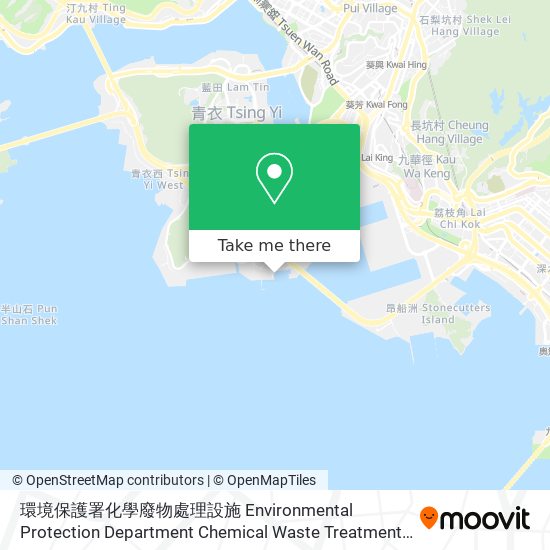環境保護署化學廢物處理設施 Environmental Protection Department Chemical Waste Treatment Facilities地圖