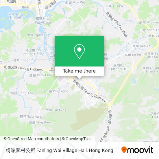 粉嶺圍村公所 Fanling Wai Village Hall地圖