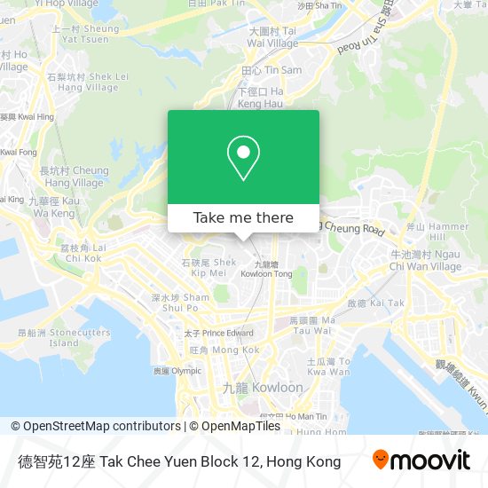 德智苑12座 Tak Chee Yuen Block 12 map