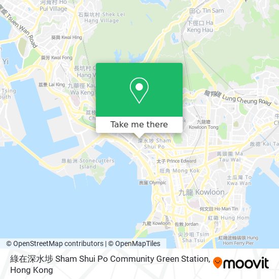 綠在深水埗 Sham Shui Po Community Green Station map