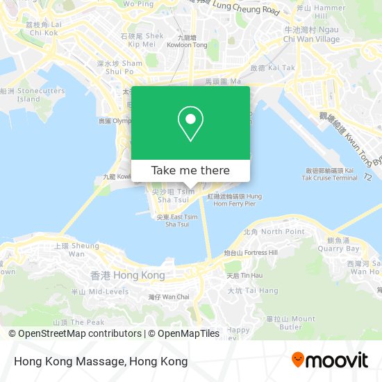 Hong Kong Massage map