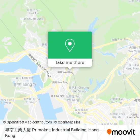 粵南工業大廈 Primoknit Industrial Building map