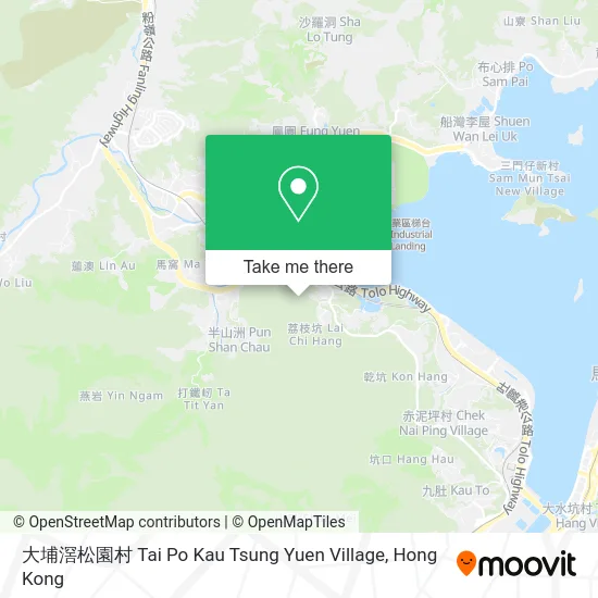 大埔滘松園村 Tai Po Kau Tsung Yuen Village map
