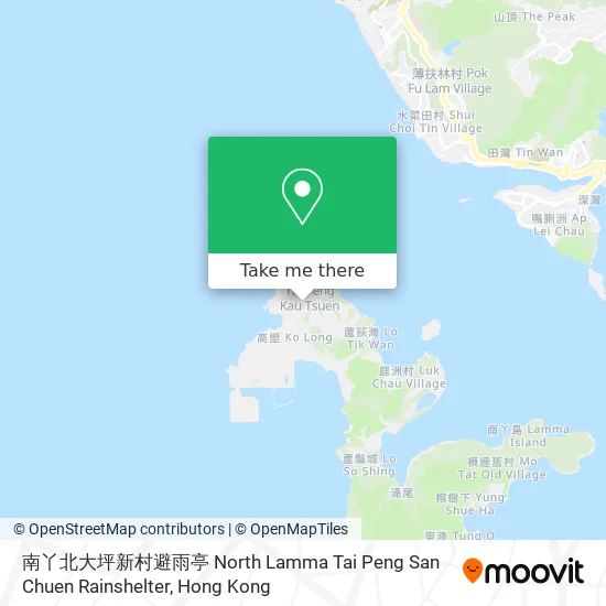 南丫北大坪新村避雨亭 North Lamma Tai Peng San Chuen Rainshelter地圖