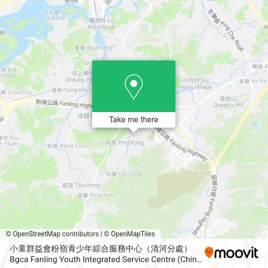 小童群益會粉嶺青少年綜合服務中心（清河分處）Bgca Fanling Youth Integrated Service Centre (Ching Ho  Branch) map