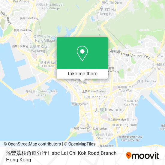 滙豐荔枝角道分行 Hsbc Lai Chi Kok Road Branch map