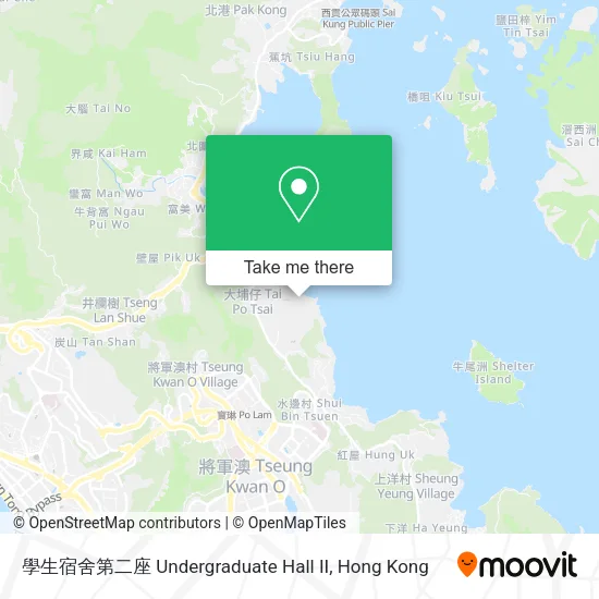學生宿舍第二座 Undergraduate Hall II map