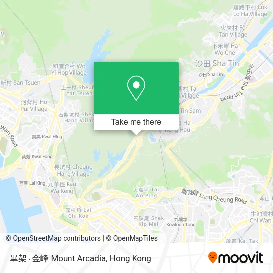 畢架‧金峰 Mount Arcadia map