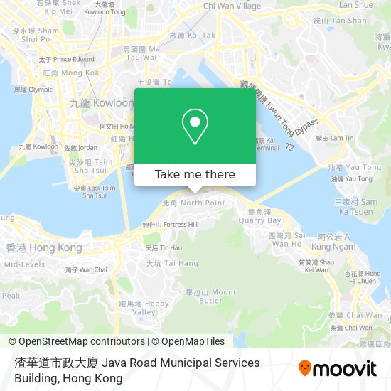 渣華道市政大廈 Java Road Municipal Services Building地圖