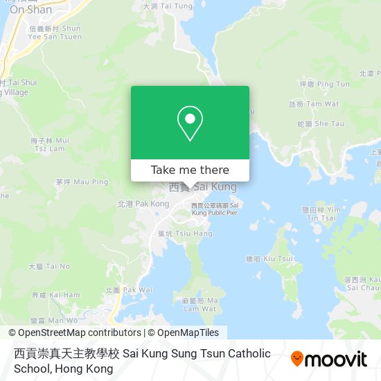 西貢崇真天主教學校 Sai Kung Sung Tsun Catholic School map