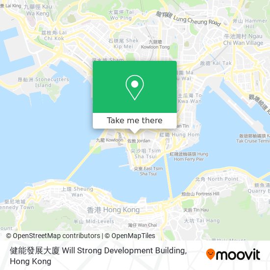 健能發展大廈 Will Strong Development Building map