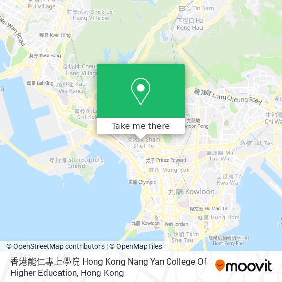 香港能仁專上學院 Hong Kong Nang Yan College Of Higher Education map
