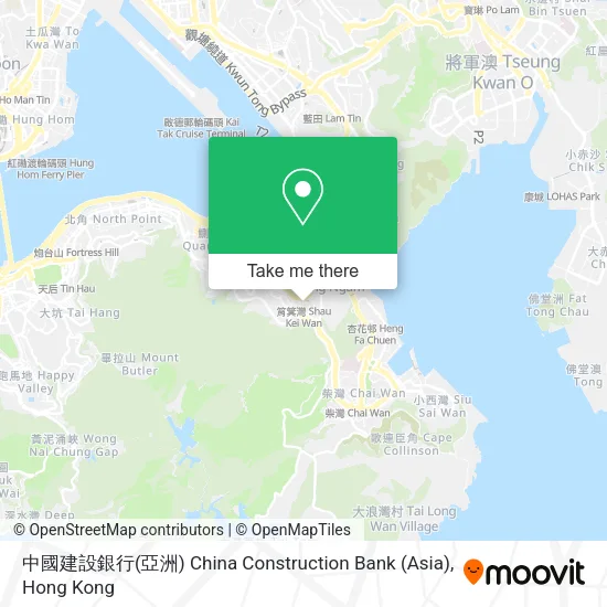 中國建設銀行(亞洲) China Construction Bank (Asia) map
