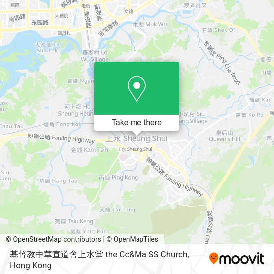 基督教中華宣道會上水堂 the Cc&Ma SS Church地圖