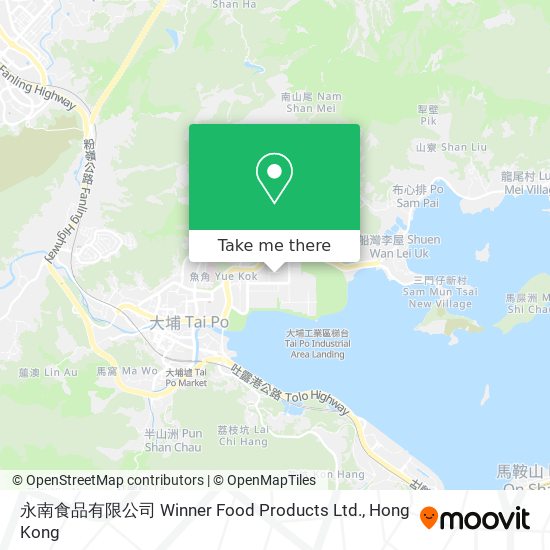 永南食品有限公司 Winner Food Products Ltd. map