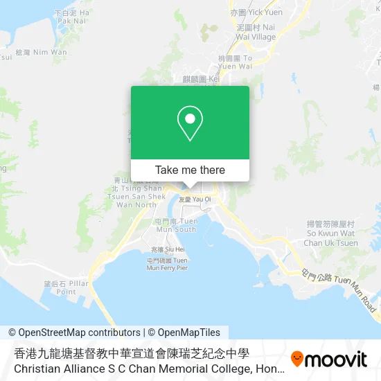 香港九龍塘基督教中華宣道會陳瑞芝紀念中學 Christian Alliance S C Chan Memorial College地圖