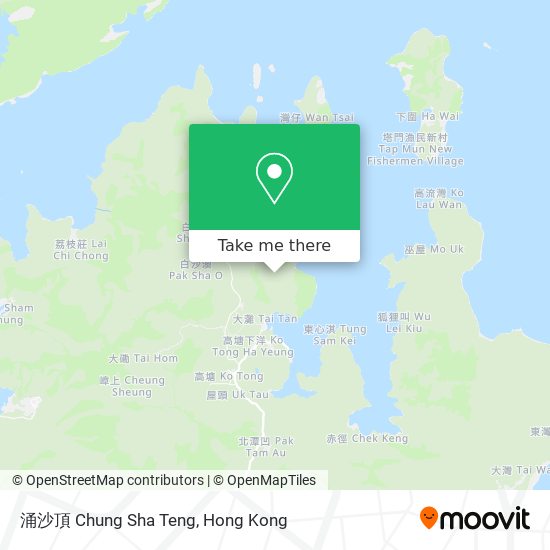 涌沙頂 Chung Sha Teng map