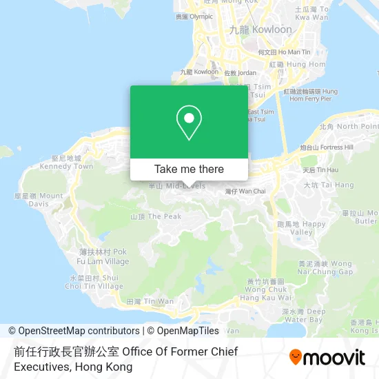 前任行政長官辦公室 Office Of Former Chief Executives map