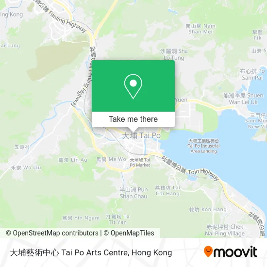 大埔藝術中心 Tai Po Arts Centre map