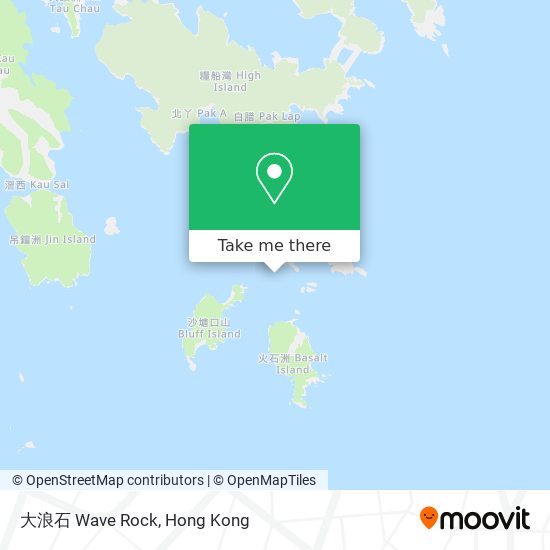 大浪石 Wave Rock map