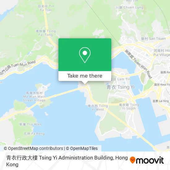 青衣行政大樓 Tsing Yi Administration Building地圖