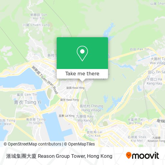 滙城集團大廈 Reason Group Tower map