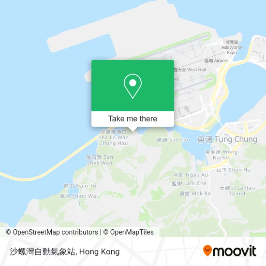 沙螺灣自動氣象站地圖