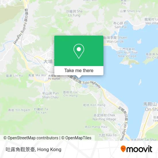 吐露角觀景臺地圖