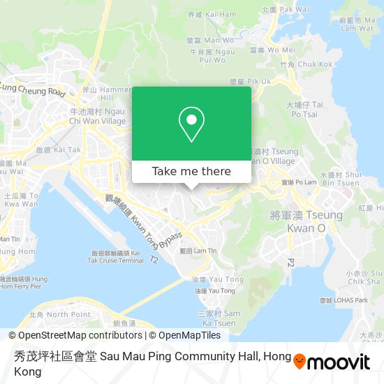 秀茂坪社區會堂 Sau Mau Ping Community Hall map