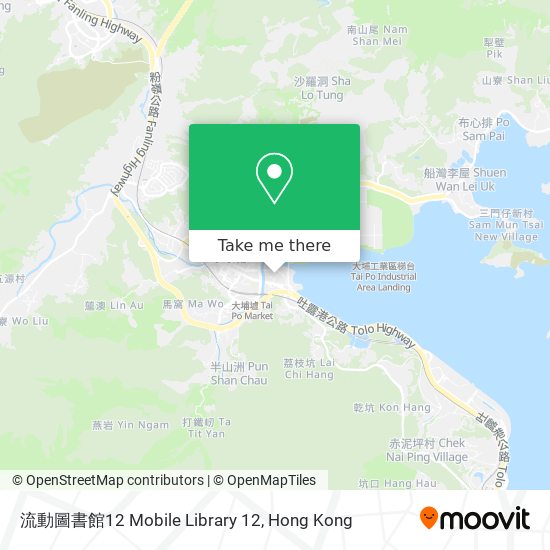 流動圖書館12 Mobile Library 12 map