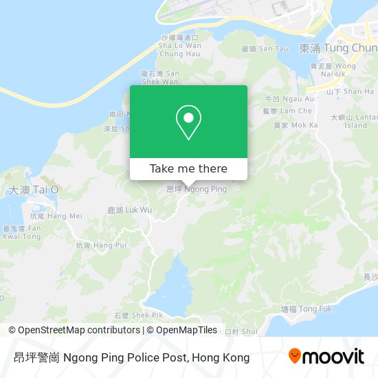 昂坪警崗 Ngong Ping Police Post map