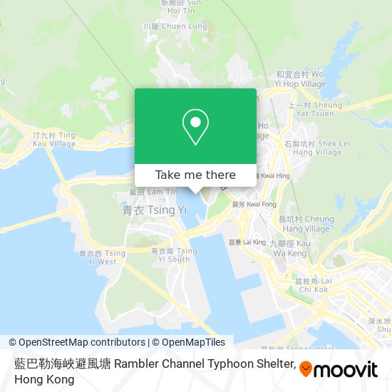 藍巴勒海峽避風塘 Rambler Channel Typhoon Shelter地圖